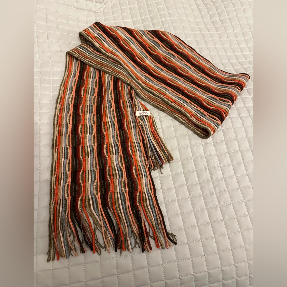 Echo Striped Multicolor Scarf